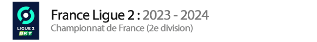 Classement France - Ligue 2 : 2023-2024