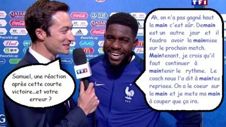 La main d\'Umtiti