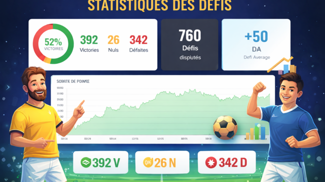 Vos stats de défis individuels en détail !