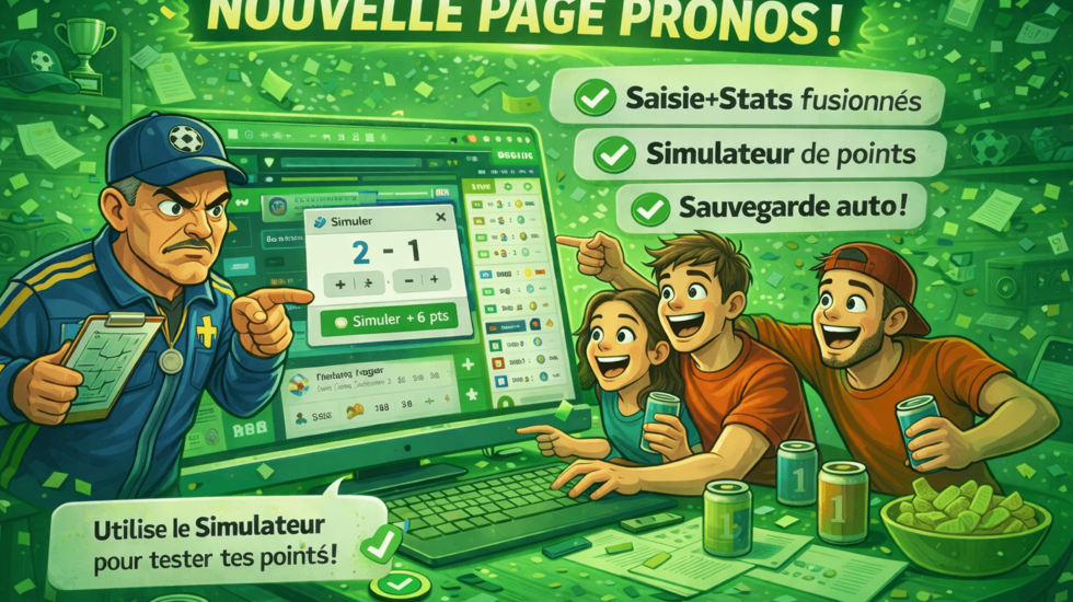 Nouvelle page pronostics : lifting de la mort