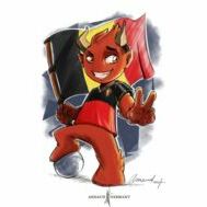 Fanion équipe 'Los Diablos 2025-26