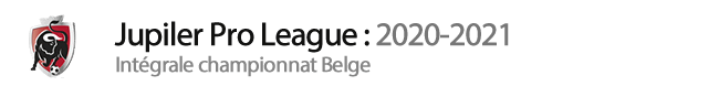 Classement Jupiler Pro League : 2020-2021